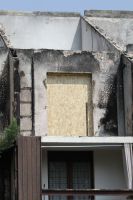 Photos des travaux en cours, fermetures des baies vitrées, portes et fenêtres