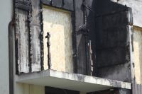 Photos des travaux en cours, fermetures des baies vitrées, portes et fenêtres