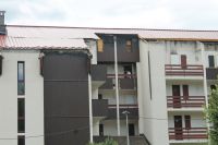 Mise place de toitures provisoires