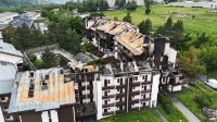 Vue aérienne parès le sinistre